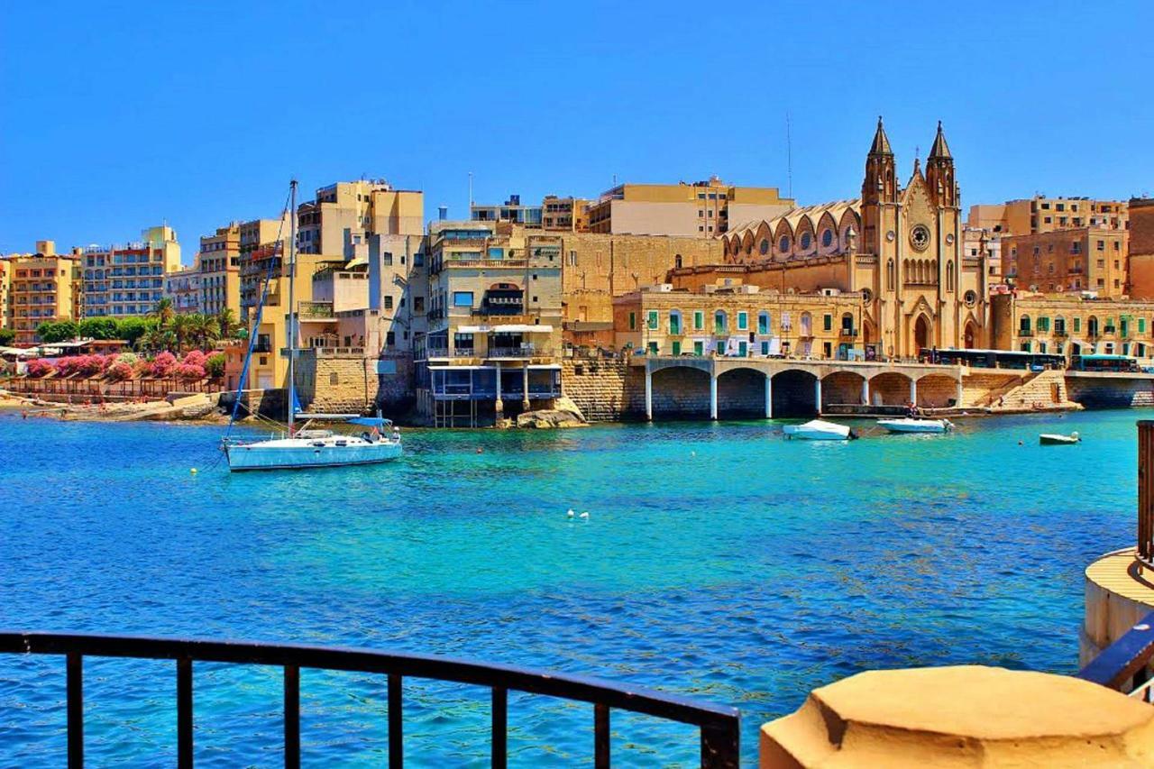Gorgeous Apartment With Terrace In Fort Cambridge, Pool Sliema Eksteriør bilde